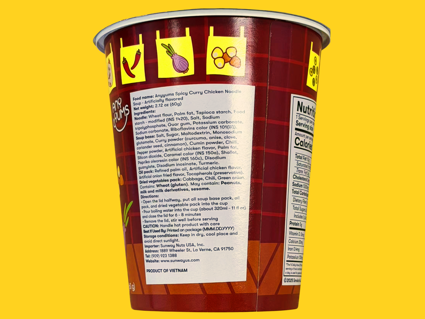 Smoko Spicy Curry Chicken Noodle Soup 60g