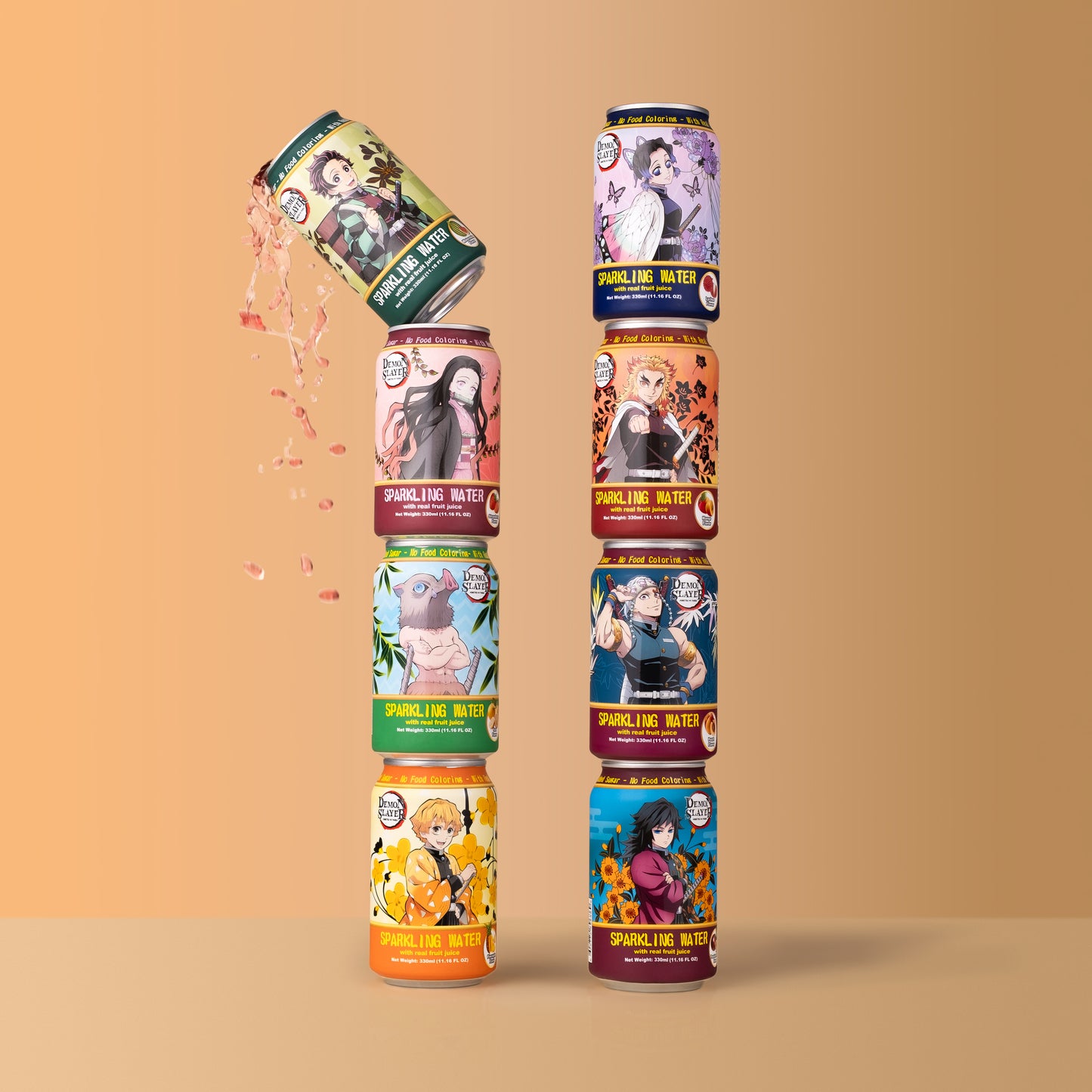 Demon Slayer Sparkling Water with Real Juice 330ml