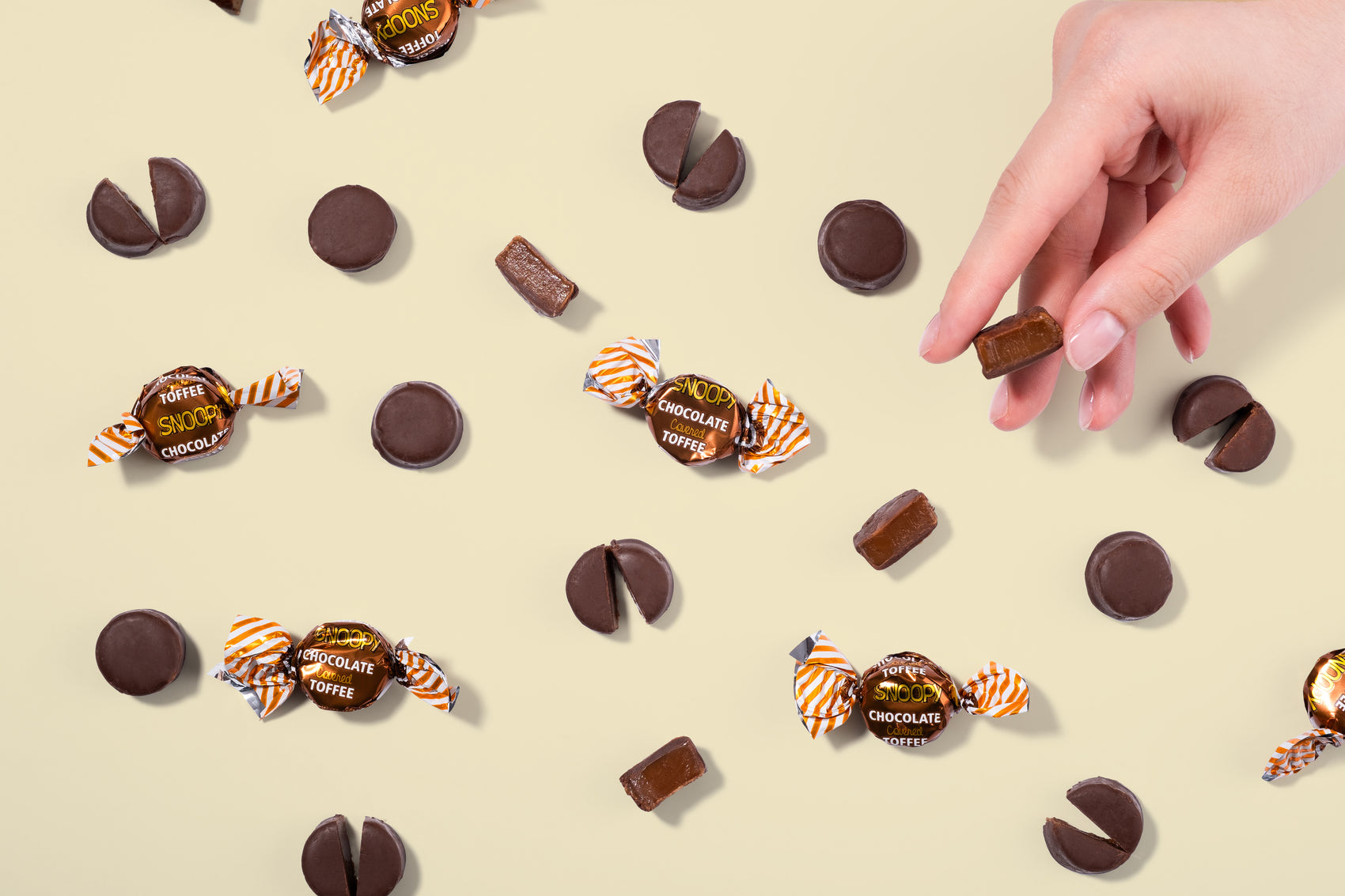 Snoopy Toffee Candy 150g - Caramel Chocolate Flavor